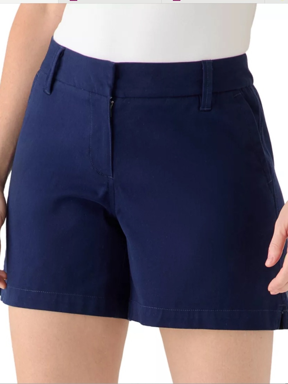 Crown & Ivy Carroline Navy Shorts
